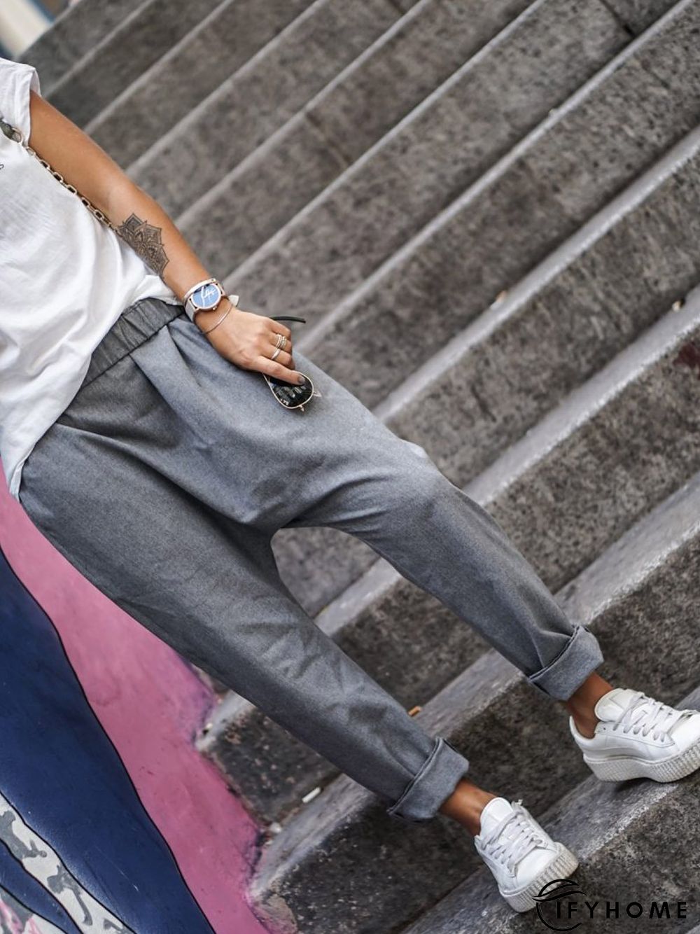 Casual Pockets Pants | IFYHOME