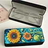 Diamond Painting Sunflower Eyeglasses Case Diamond Art Sunglasses Case