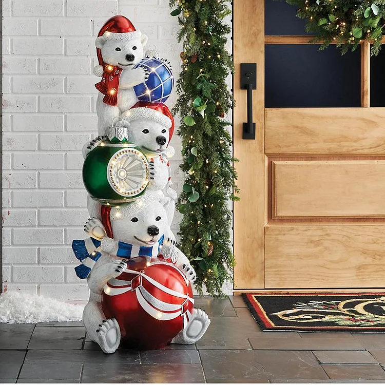 🔥kukelife🔥LED Stacking Playful Polar Bears