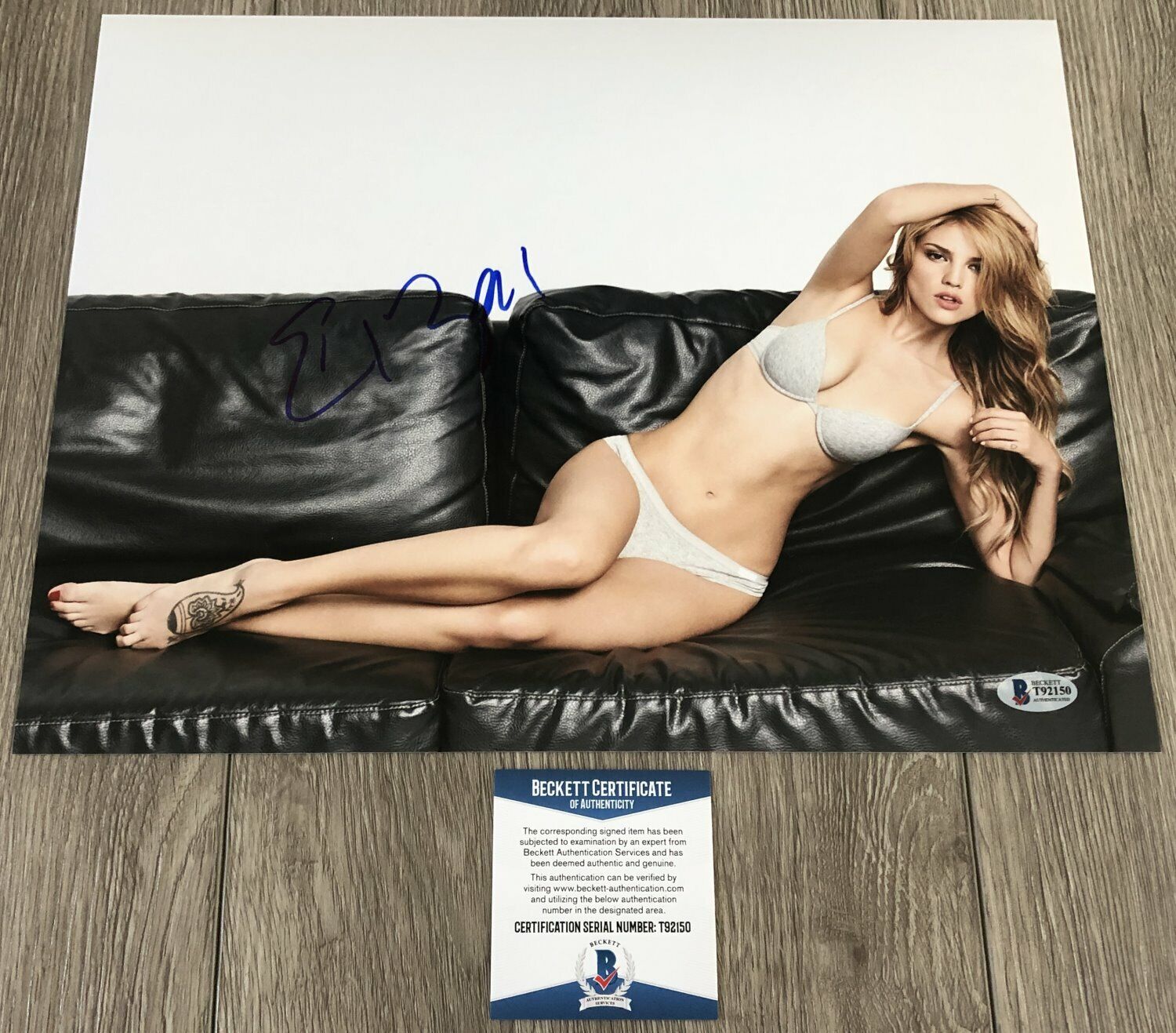 EIZA GONZALEZ SIGNED GODZILLA VS. KONG 11x14 Photo Poster painting EXACT PROOF & BECKETT BAS COA