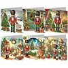 6pcs Nutcracker DIY Diamond Painting Cards Art 15x15cm for Adults