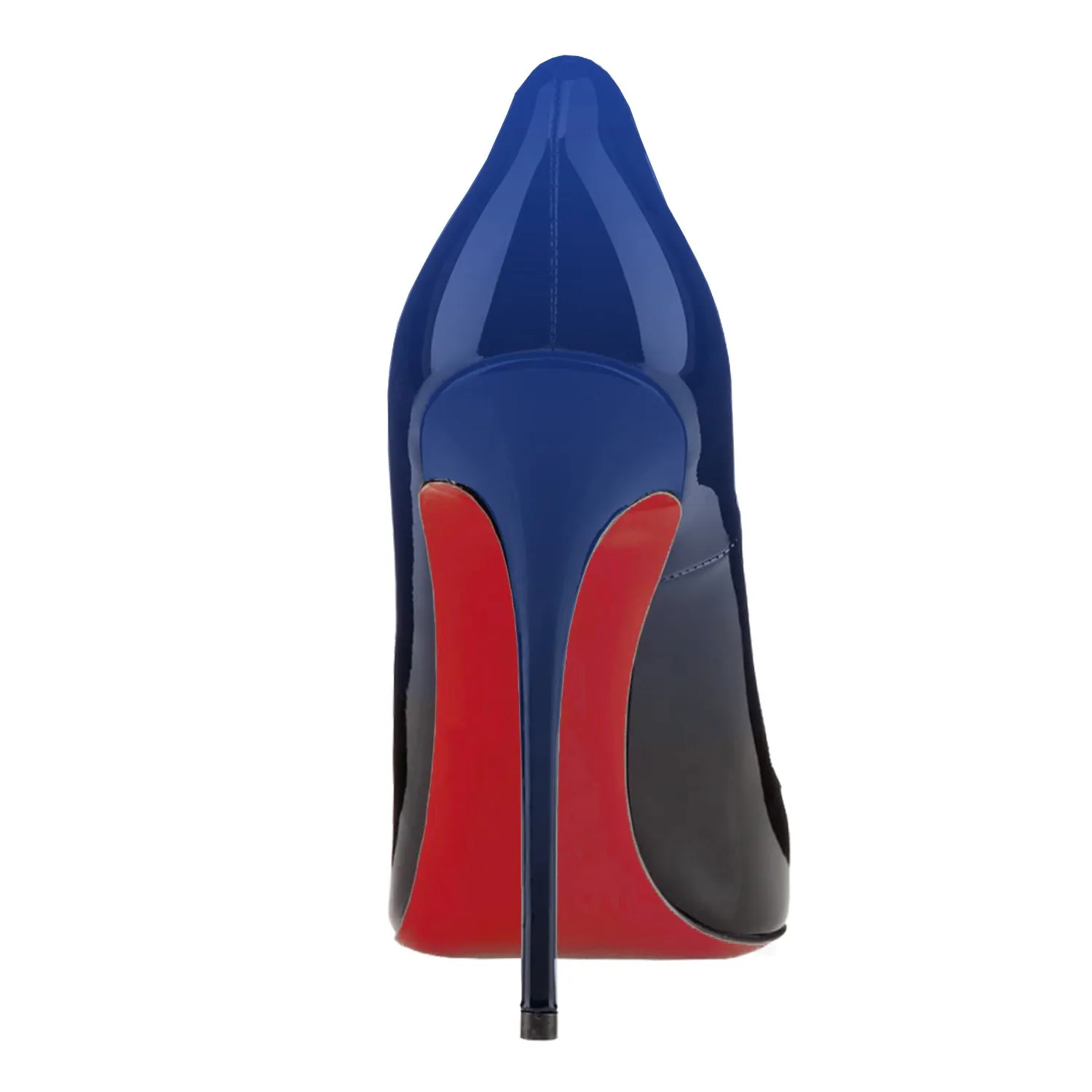 120mm Gradient High Heels Fashion Red Soles Pumps Patent-vocosishoes