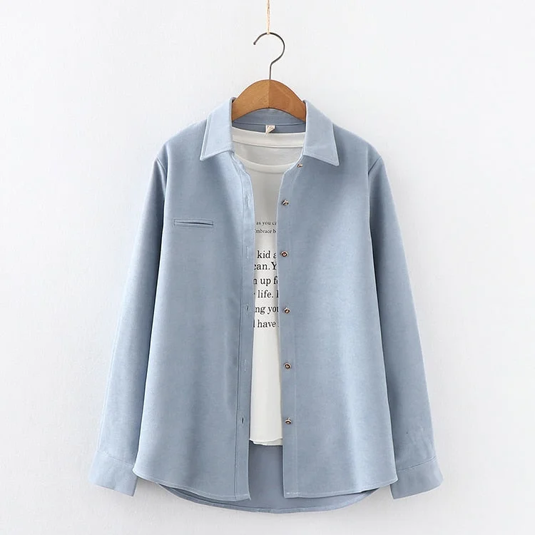 Exquisite Solid Color Women's Shirt 2021Spring New Casual Design Sense Blouses and Tops Young Style Lady Long Sleeve Blouse