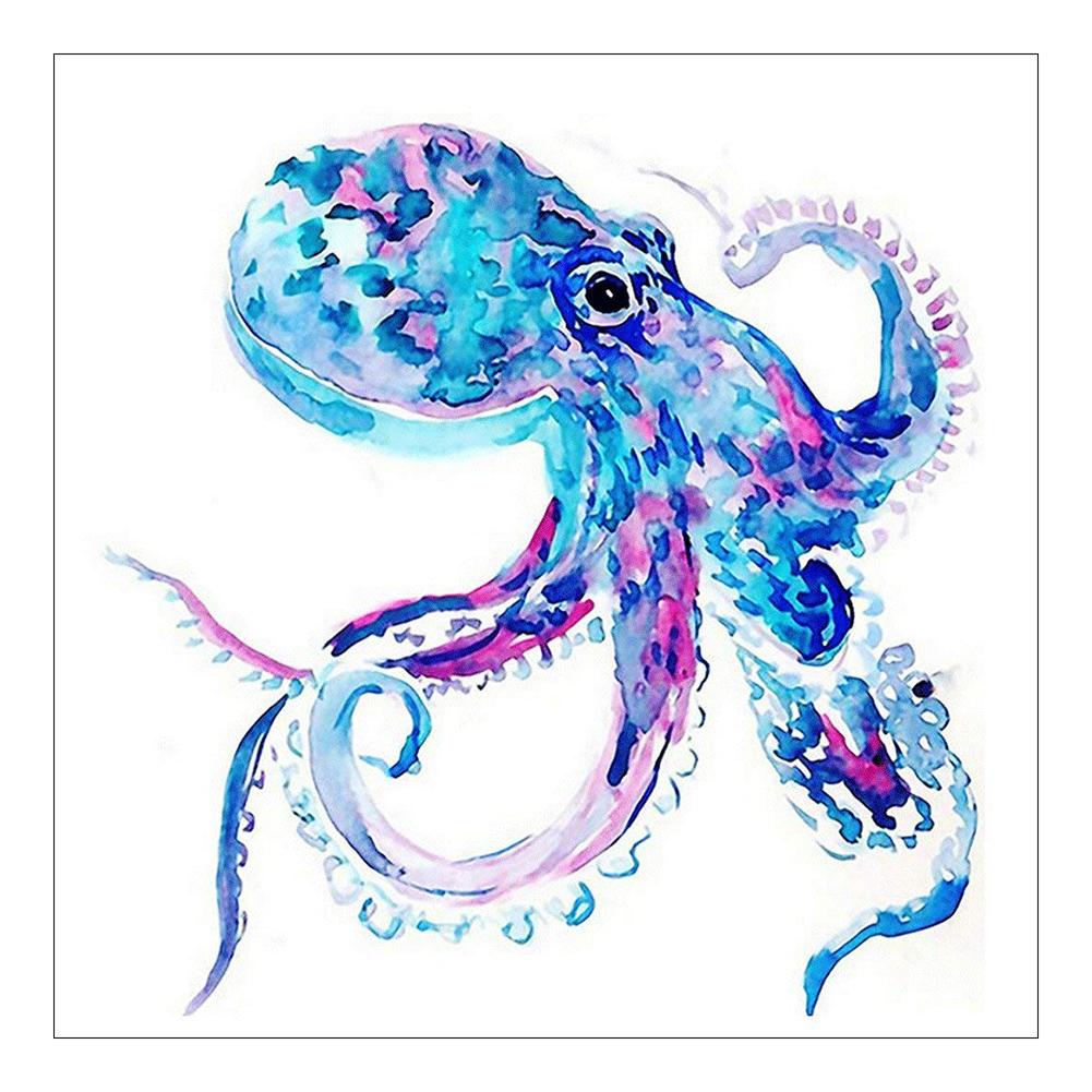 

30*30CM - Octopus - Round Drill Diamond Painting, 501 Original
