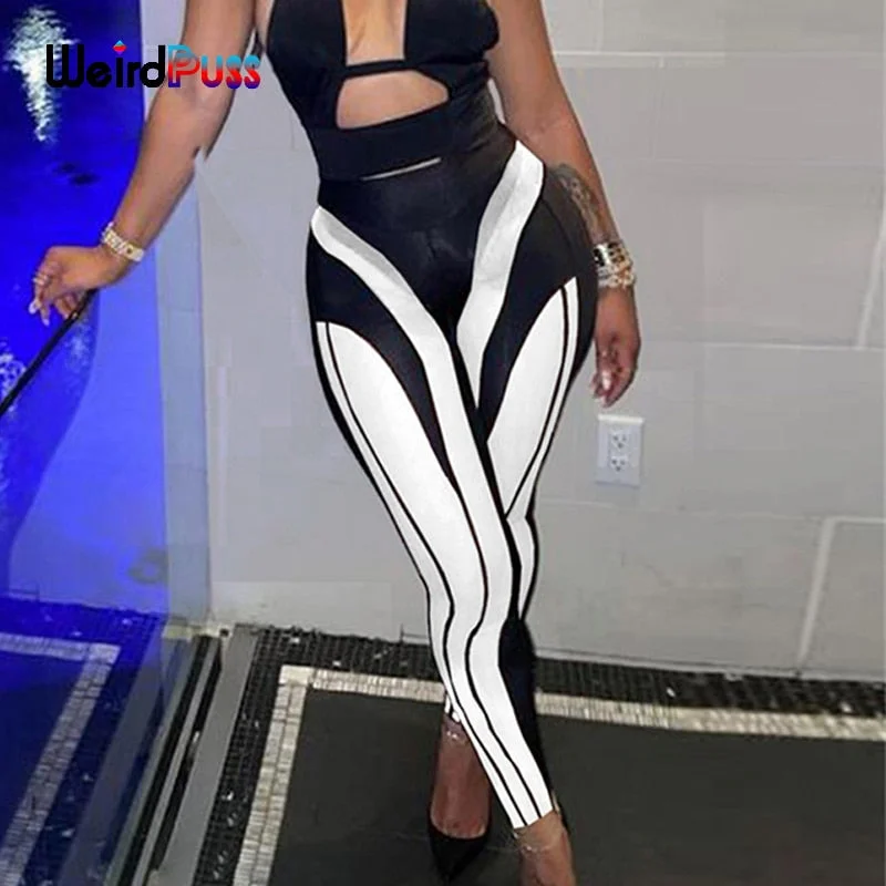 Weird Puss Mesh See Through Fitness Leggings Body-Shaping Sporty Patchwork Summer Fashion Streetwear Workout Wild Skinny Pants
