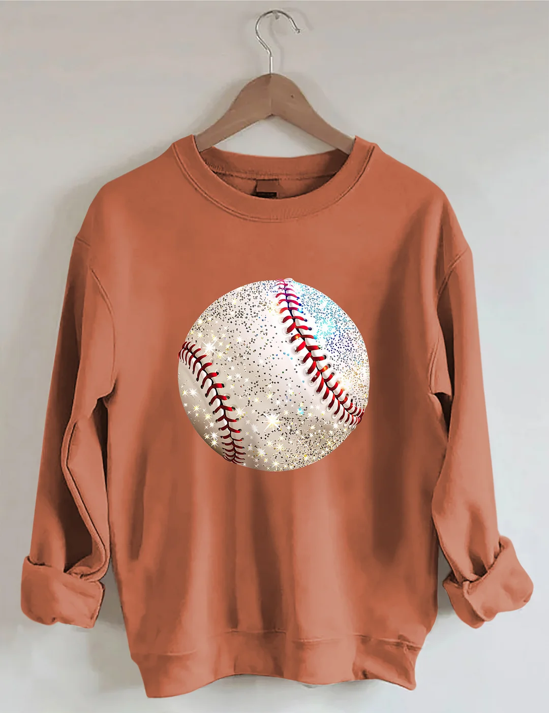 Glitter Baseball Game Day Sweatshirt