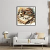 Books And Coffee-11CT Stamped Cross Stitch 40*40cm/15.75*15.75in