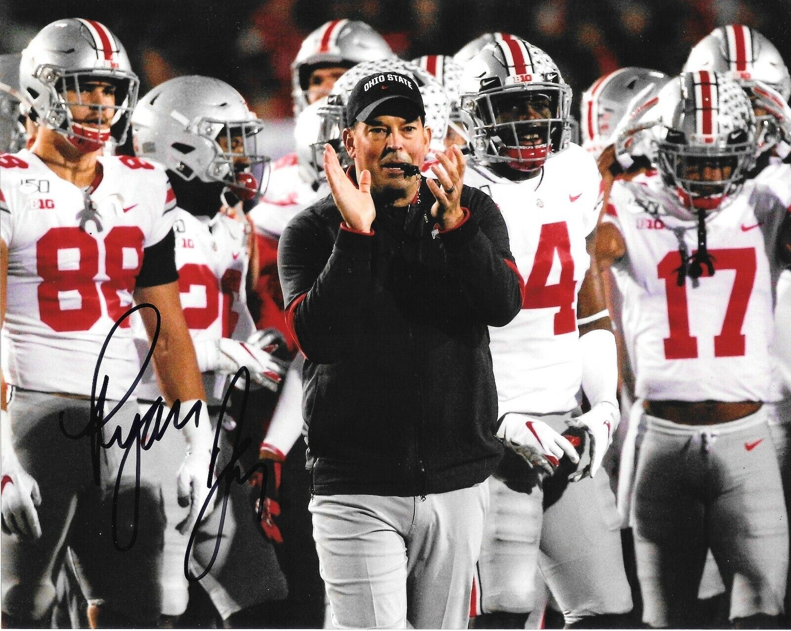 RYAN DAY HAND SIGNED OHIO STATE BUCKEYES 8X10 Photo Poster painting W/COA