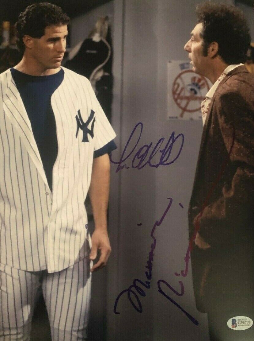 Michael Richards Paul O'Neill signed autographed 11x14 Photo Poster painting Yankees Kramer COA