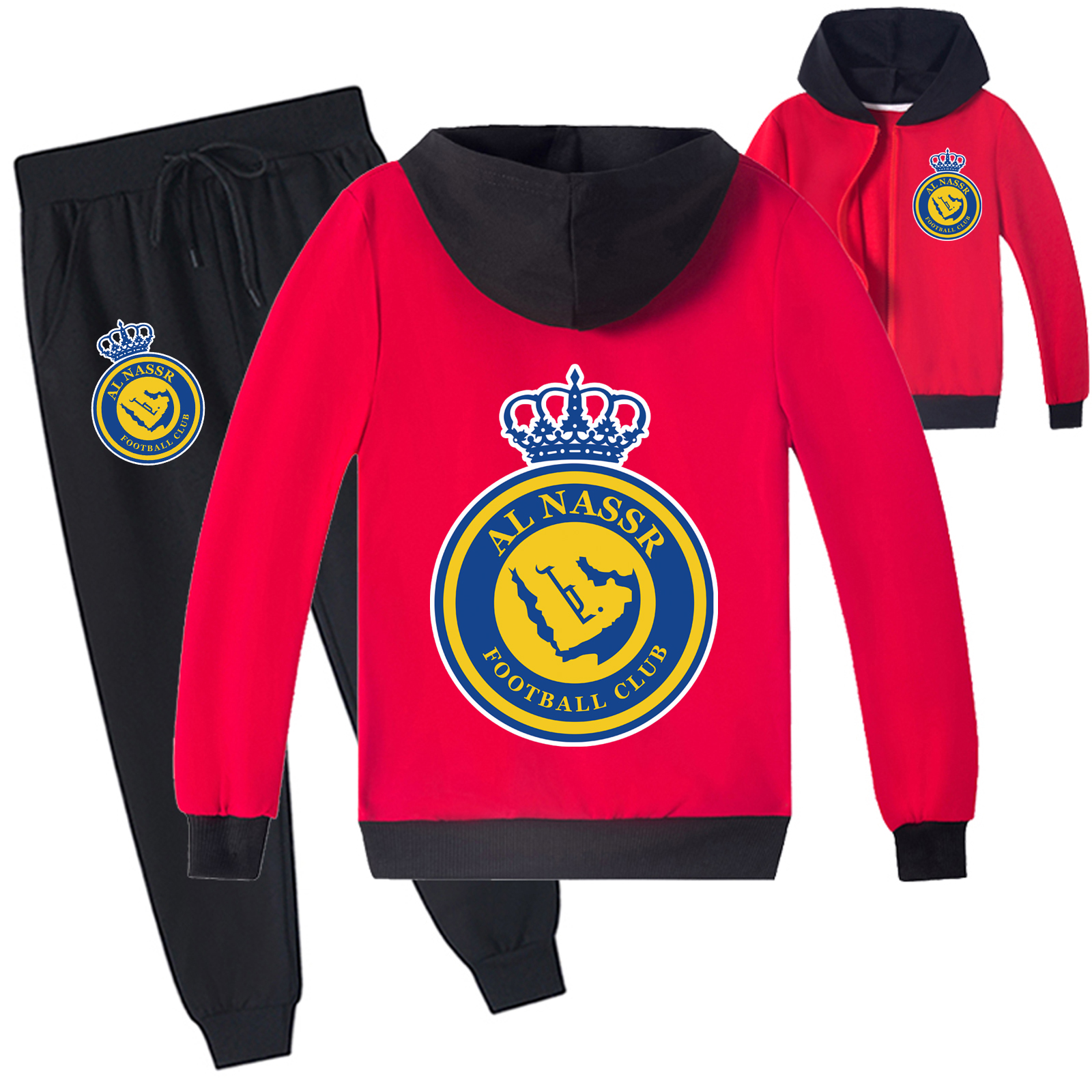 Mayoulove Cristiano Ronaldo Zip-Up Set for Kids - Cool Soccer Outfit for Boys  Girls - Trendy  Comfortable-Mayoulove