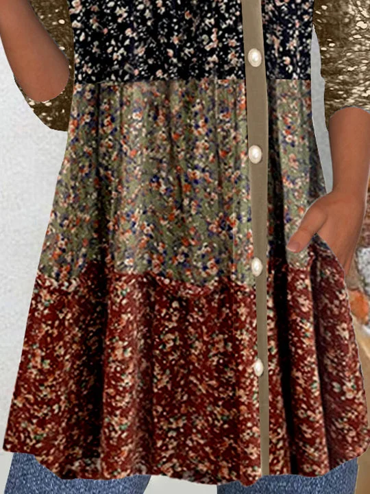 Women's Long Sleeve Scoop Neck Graphic Sequins Top