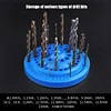 100 Holes Drill Bit Holder Round Shape 360 Degree Rotating for Drill Bit Storage