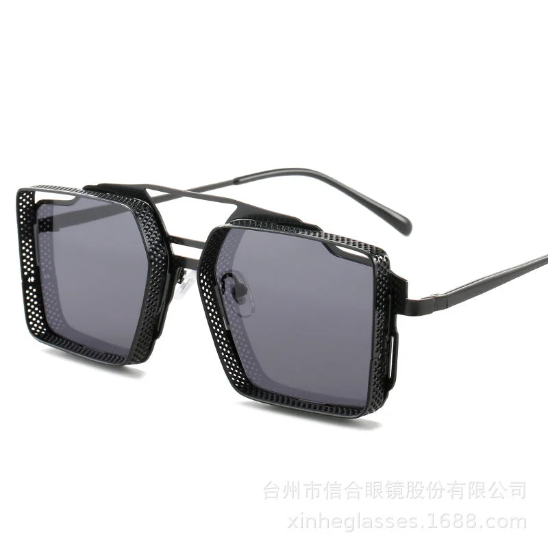 metal mesh square large frame sunglasses wholesale sunglasses for men and Women Sunglasses UV protection