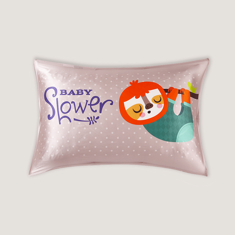 Baby Shower Single Side Silk Pillowcase Details
