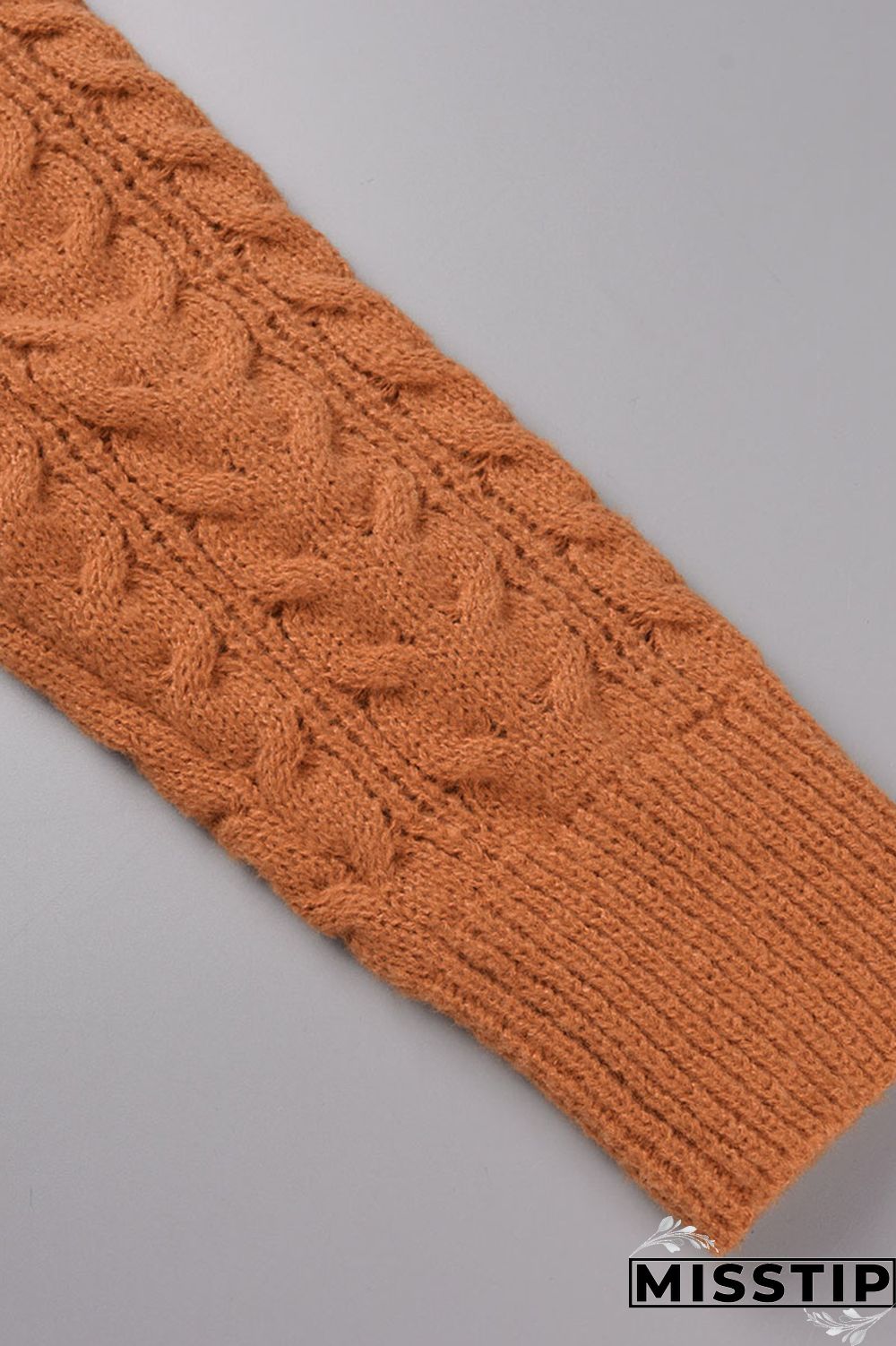 Light Brown Casual Solid Patchwork Turtleneck Straight Dresses(Without Belt)