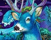 Colored Elk | Full Circle Diamond Painting Kit