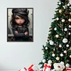 >SALE<5D DIY Full Round Drill Diamond Painting Sweet Cool Girl Kit Home Decor 30x40cm