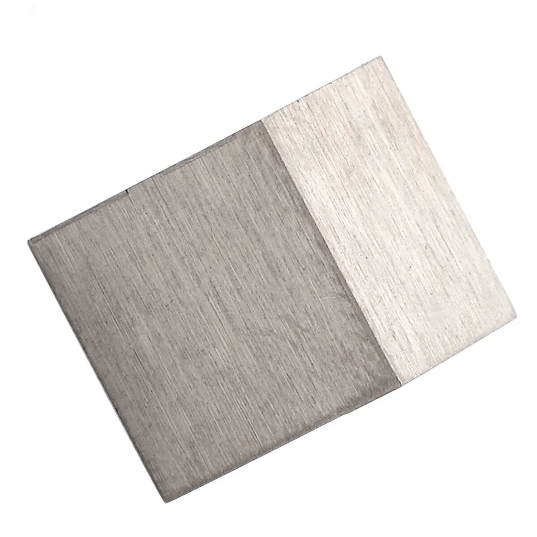 1Pcs 99.5% Pure Titanium High Purity Cube Ti Metal Carved Element Periodic Table Class Teaching Supplies 10x10x10mm