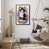 (40*60cm)Flower Cat - Full Round Drill Diamond Painting