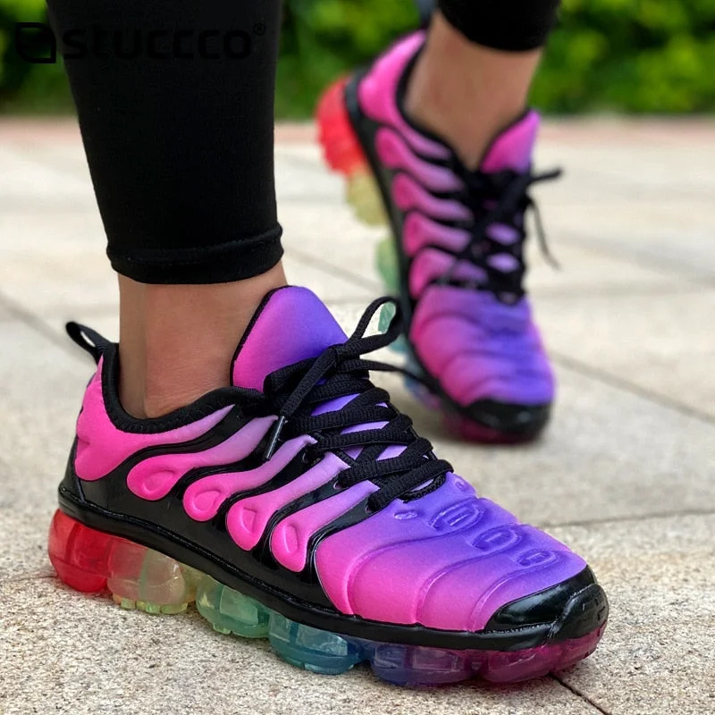 2020 Women Shoes Summer Outdoor Flat Sneakers Fashion Lace Colorful Comfortable Casual Plus Size 44 Shoes for Women Sneakers