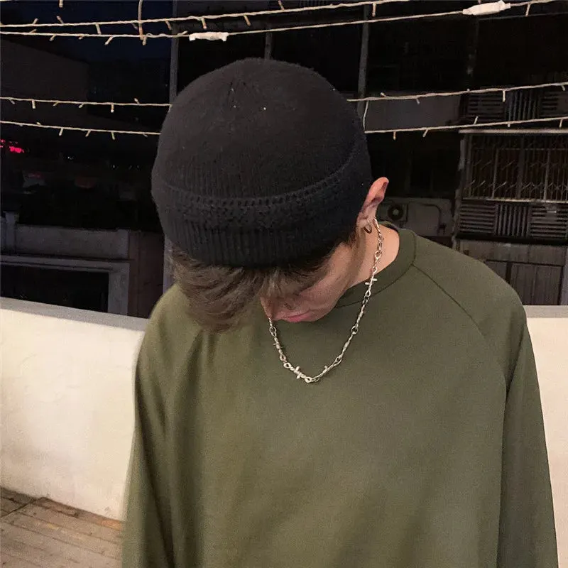 Brownm Barbed Wire Necklace