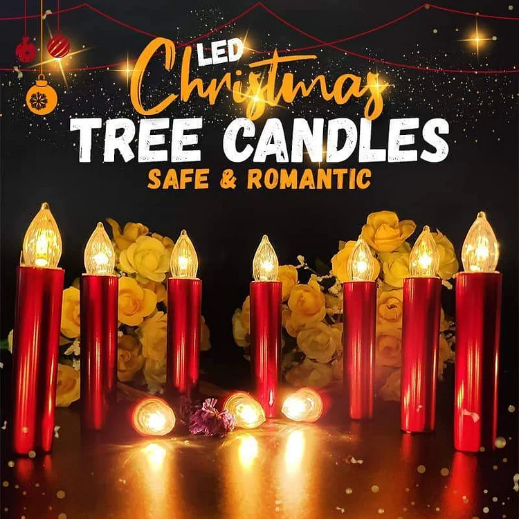 Christmas LED Clip Candle Light(10PCS) - Appledas