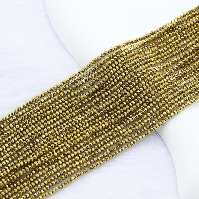 5 Pieces Per Pack Beaded Artificial Crystal Glass Geometric Beads