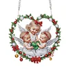 DIY Christmas Angel Diamond Painting Acrylic Hanging Pendant