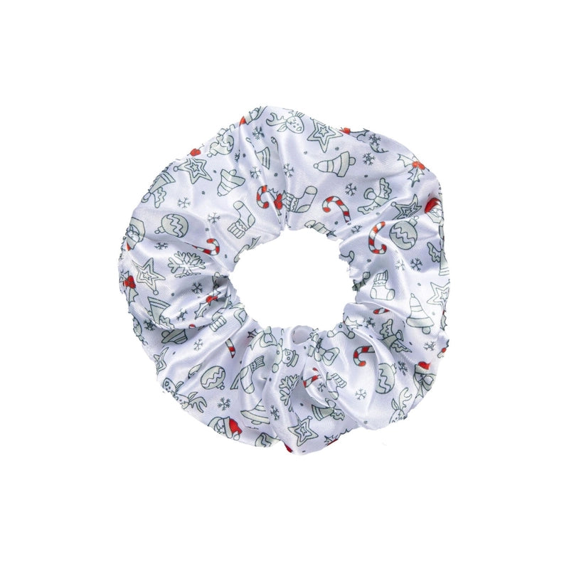 Christmas Minimalist Women’s Christmas Hat Christmas Tree Flakes Hair Tie