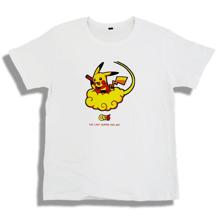 Pure Cotton Pikachu Cosplay Goku Anime T-shirt weebmemes