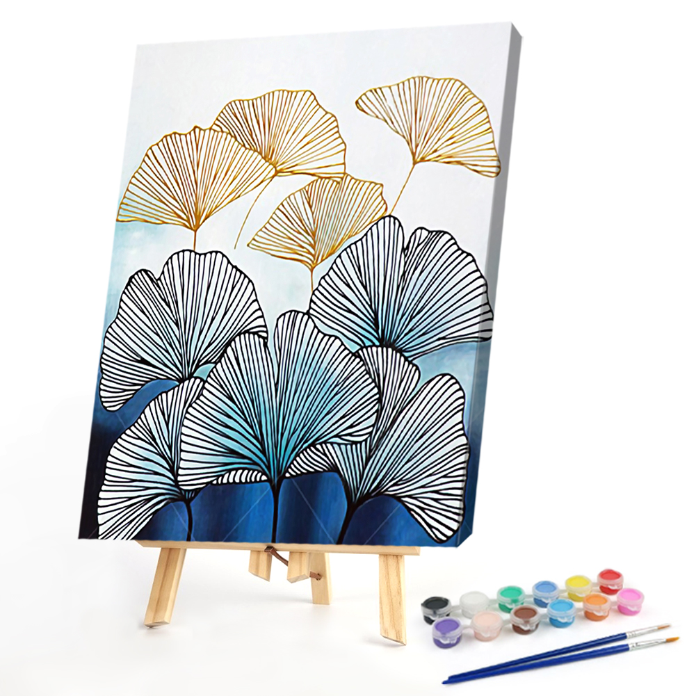 

40*50CM - Paint By Numbers - Flowers And Leaves, 501 Original