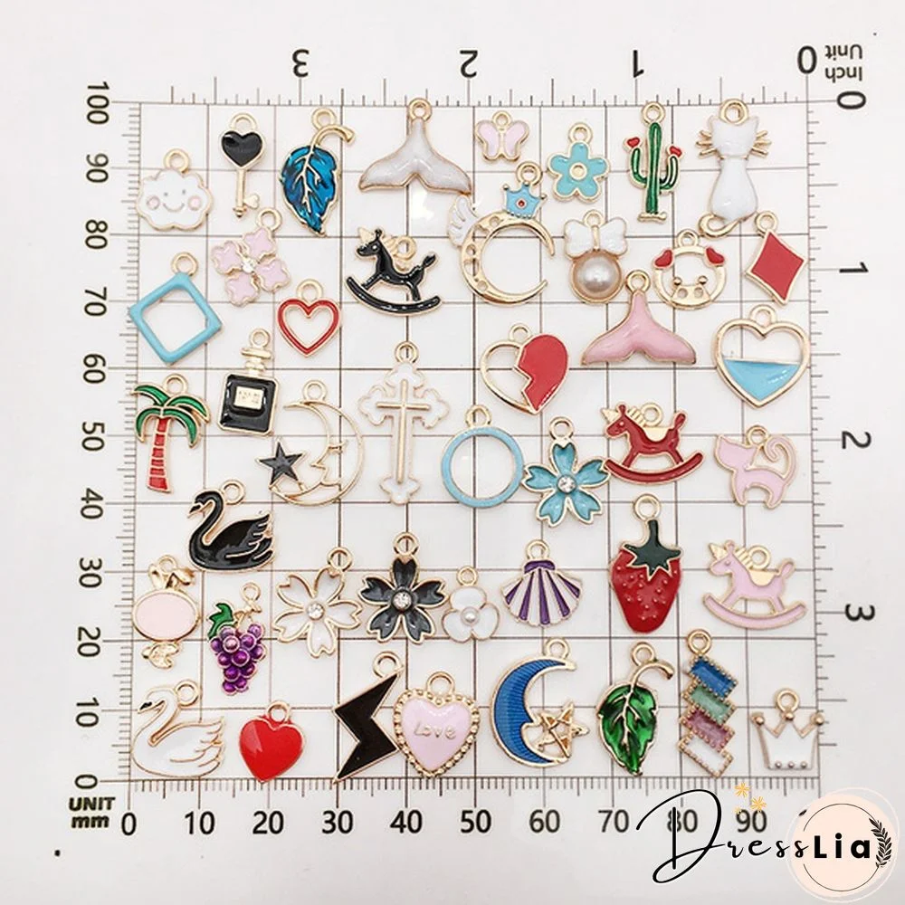 10/20 Pcs Mixed Alloy Pendant Cartoon Animal Tree Enamel Charms Beads for Jewelry Making Diy Earrings Neacklace Bracelet Accessaries arrow
