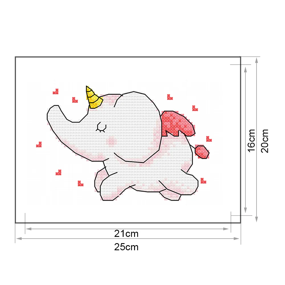 11ct Stamped Cross Stitch - Unicorn(25*20cm)