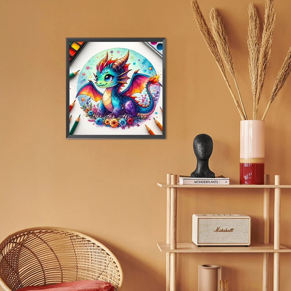 Full Round Diamond Painting 30*30cm - Dragon
