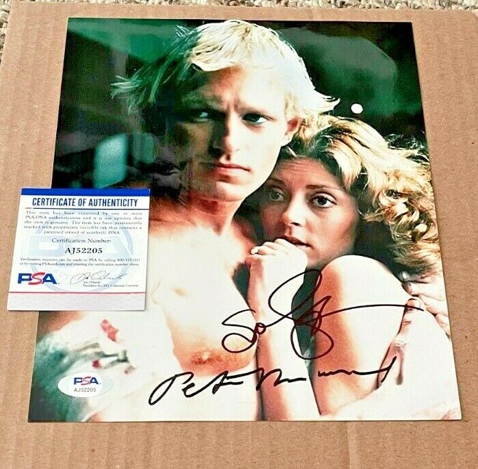 SUSAN SARANDON -PETER HINWOOD SIGNED ROCKY HORROR 8X10 Photo Poster painting PSA/DNA