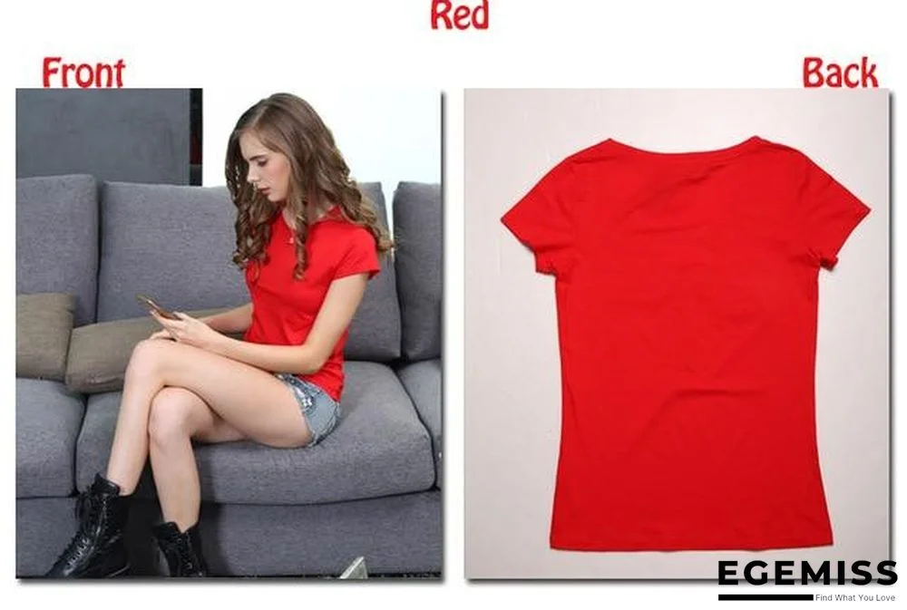 18 Colors S-3XL Plain T-Shirt Women Cotton Elastic Basic Casual Tops Short Sleeve T-shirt | EGEMISS