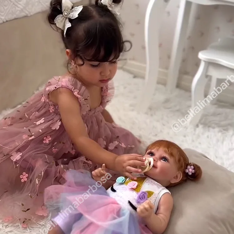 Babeside Smiling Reborn Baby Doreen 20''  Toddler Girl Building Lovely Memories