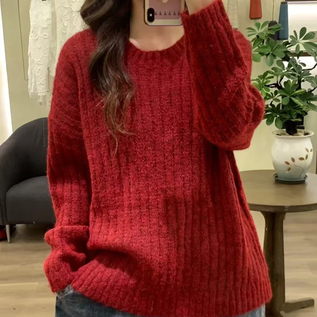 Chicfifth Sweater Women Winter Long Sleeve High Quality Autumn Vintage Top Knitted Cardigan
