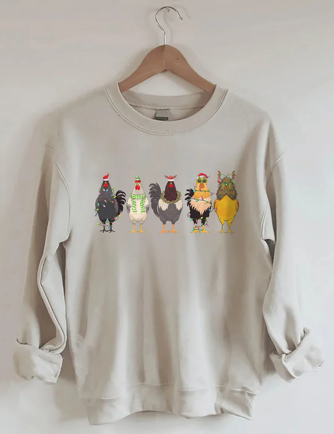Funny Chicken Lover Christmas Sweatshirt