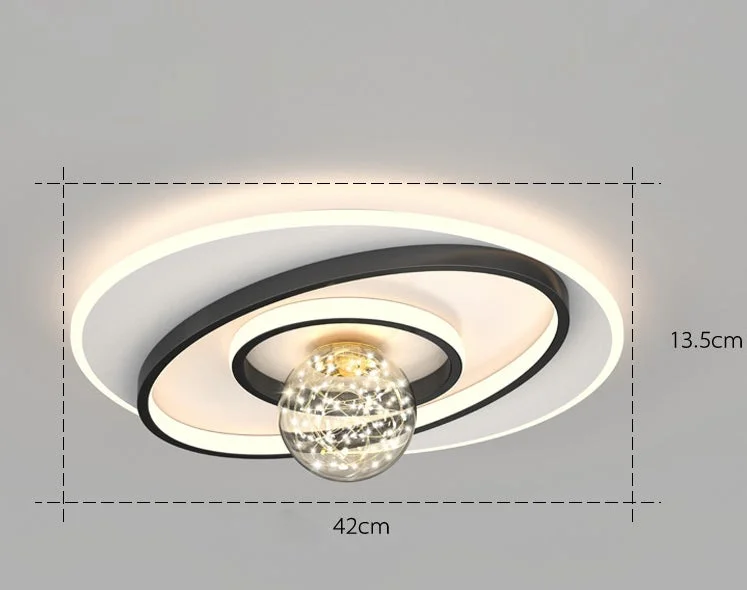 Nordic Simple Modern Atmosphere Light Luxury Living Room Bedroom Ceiling Lamp