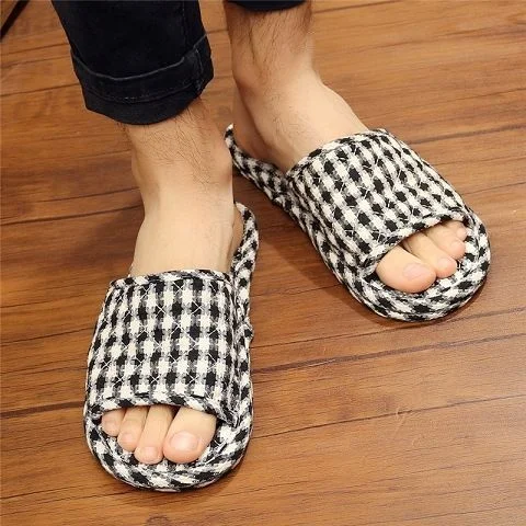 Pure Cotton Fabric Cloth Bottom Cloth Slippers Wood Floor Floor Tiles Mute Indoor Soft Bottom Female Home Home Four Seasons
