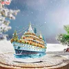 2D Flat Christmas Print DIY Diamond Painting Desktop Ornaments Kit Table Decor