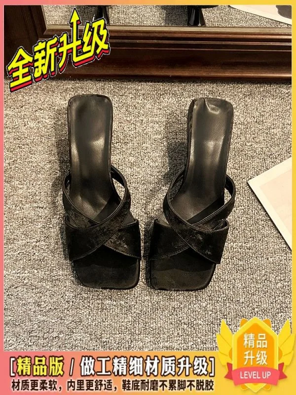 Breakj Breakj Chinese Slope And Cool Slippers Women 2025 Summer New Fairy Style Design Sense Hedley Slippers