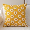 Daisy Floral Embroidery Home Living Creative Cushion Pillow Cover