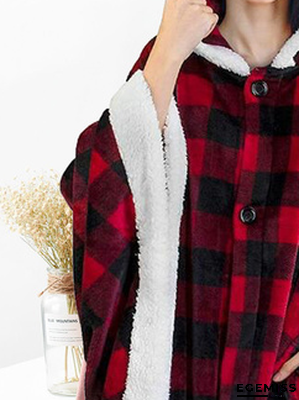 Checked/Plaid Household Casual Outerwear | EGEMISS