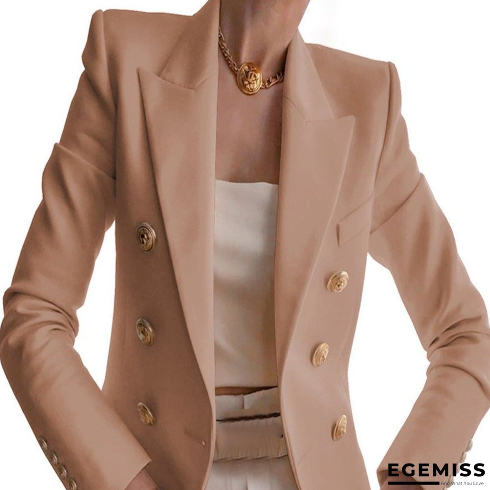 Autumn and winter new solid color fashion casual suit coat | EGEMISS