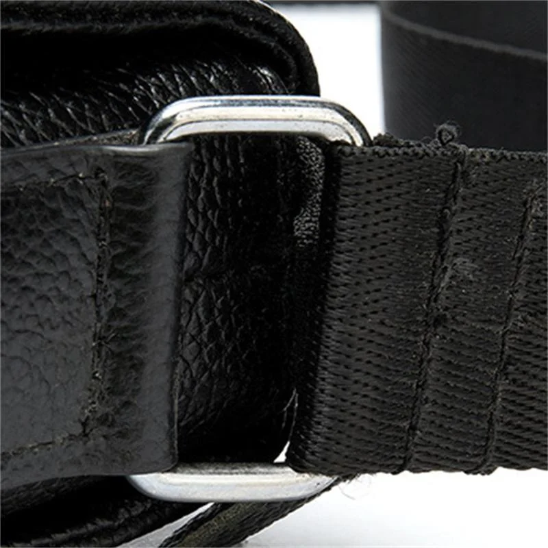 Men's Leather Shoulder Bag Business Casual Flip Type Crossbody Bag