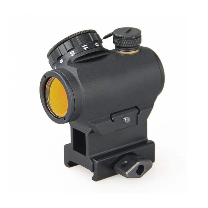 2MOA Red Dot Sight 1x20mm Reflex Sight Waterproof & Shockproof & Fog-Proof Red Dot Scope with Riser Mount - HaikeWargame