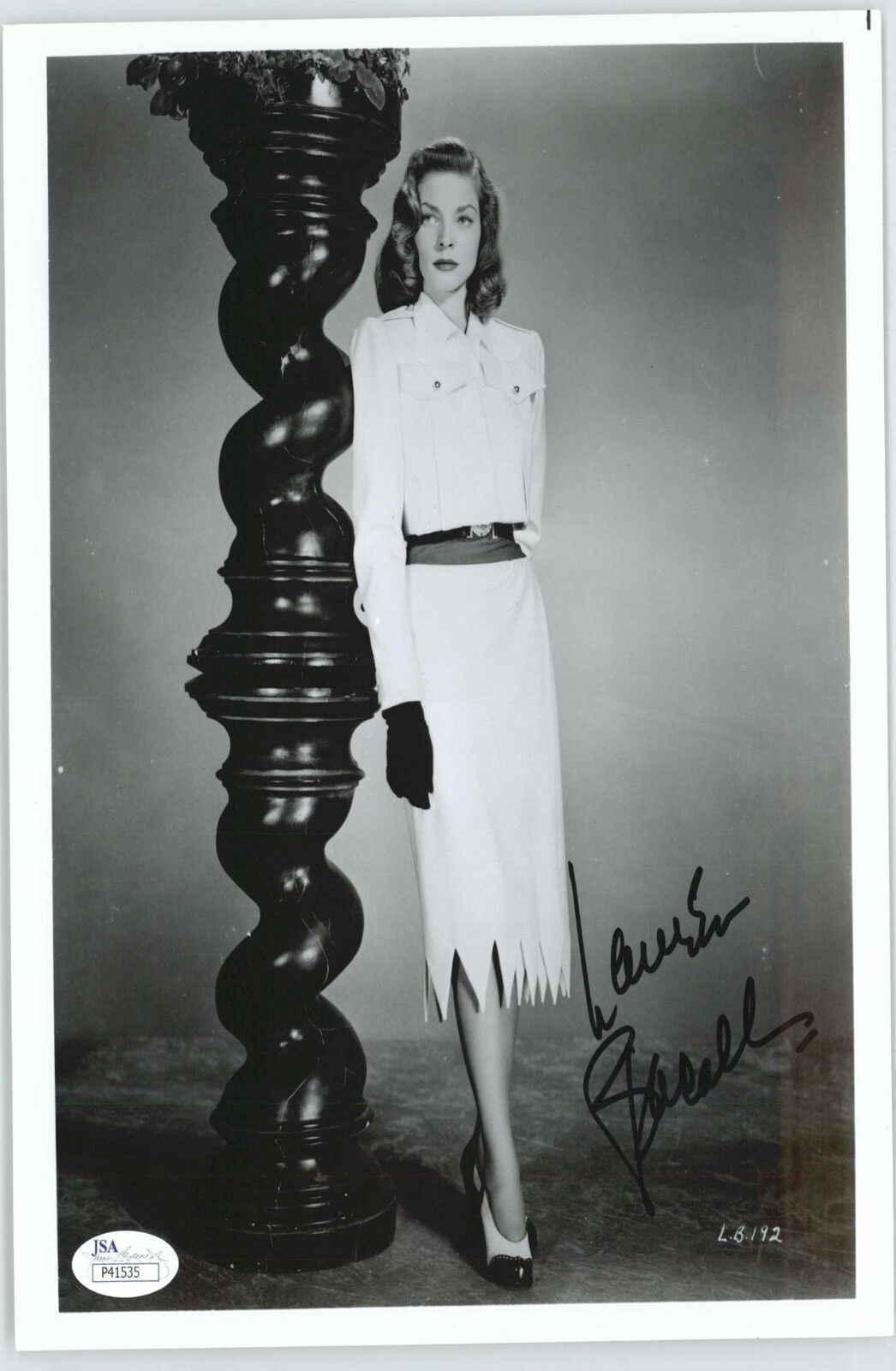 LAUREN BACALL ACTRESS Photo Poster painting (DECEASED) SIGNED JSA AUTHENTICATED COA #P41535