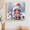 Snow Girl - Diamond Painting - Partial Special Shaped Drill(Canvas|30*30cm)